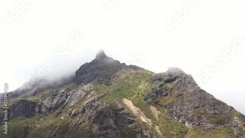 One of the last mountainridges of the teleferico or ruco pinchincha before you reach the summit
