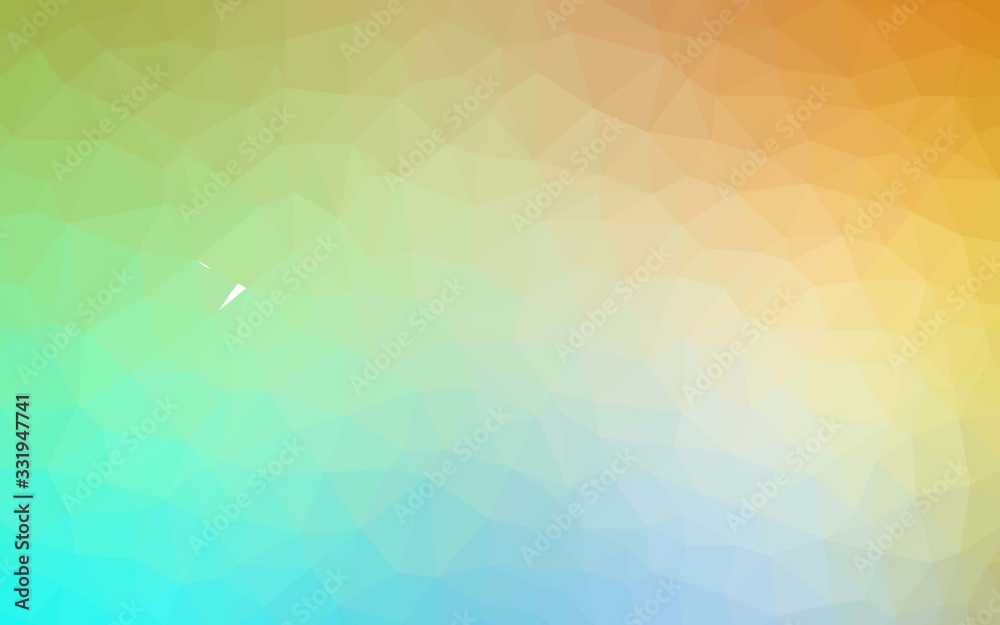 Light Blue, Yellow vector abstract polygonal template. Modern abstract illustration with triangles. Best triangular design for your business. Light Blue, Yellow vector abstract polygonal template. Modern abstract illustration with triangles. Best triangular design for your business.