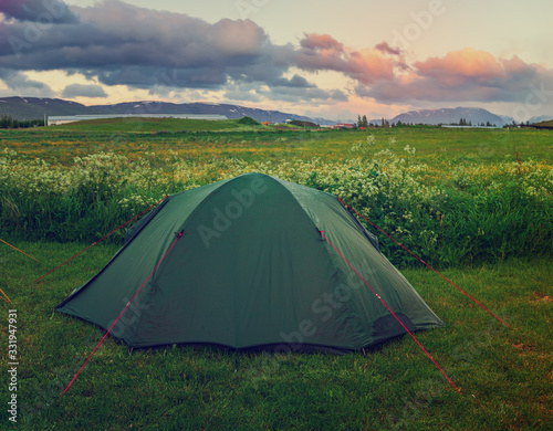 Tent in Iceland