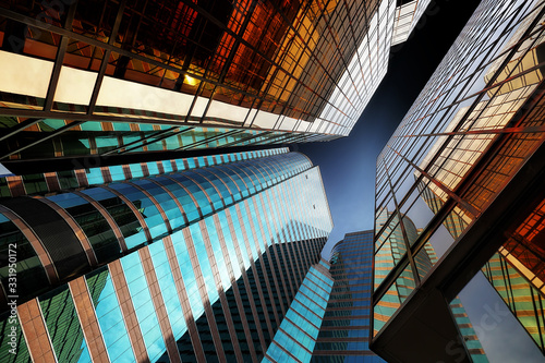 Photography Modern architecture shapes in abstract style