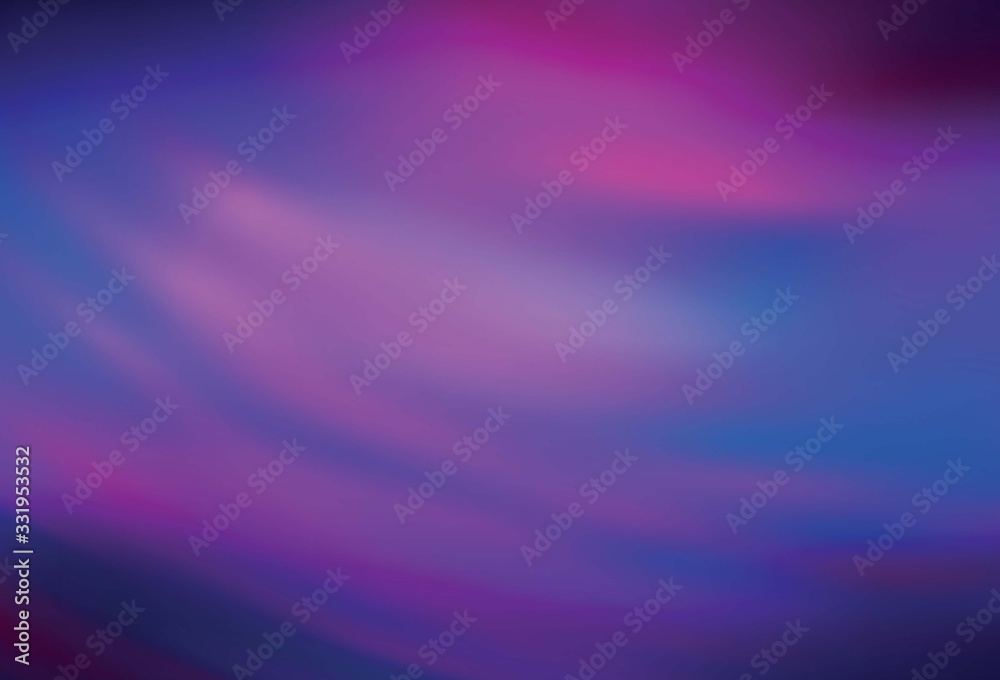 Fototapeta premium Light Purple, Pink vector blurred shine abstract texture.