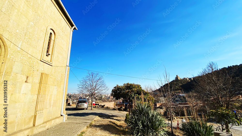 Naklejka premium Saint Nicholas Church Narikala Orthodox Church in Tbilisi
