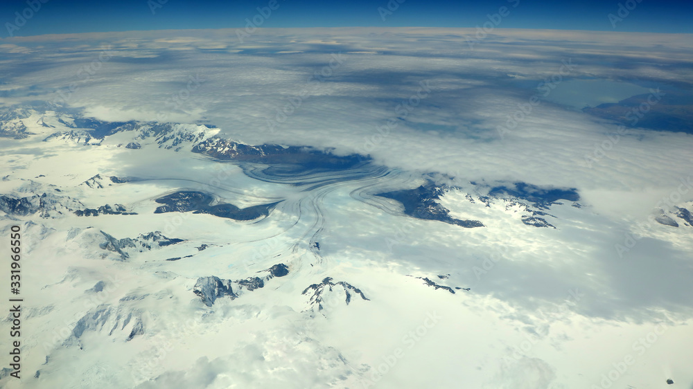 Fototapeta premium Glaciar Gran Nunatak y Viedma. Parque de los glaciares, Patagonia