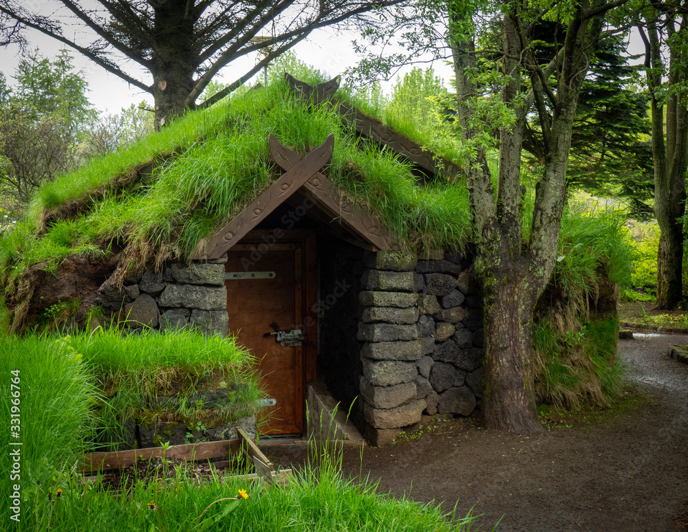 Traditional Icelandic house in Reykjavic Iceland Traditional Icelandic house in Reykjavic Iceland