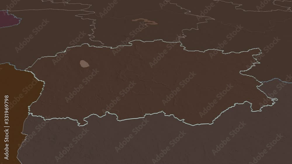 Alytaus, county with its capital, zoomed and extruded on the administrative map of Lithuania in the conformal Stereographic projection. Animation 3D Alytaus, county with its capital, zoomed and extruded on the administrative map of Lithuania in the conformal Stereographic projection. Animation 3D