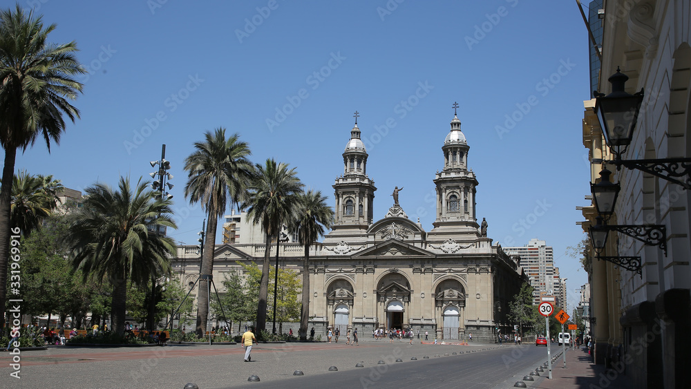 Catedral Metropolitana, Plaza de Armas, Santiago de Chile, Chile