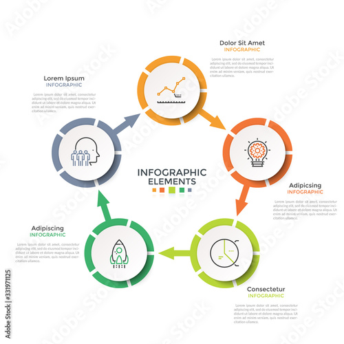 Modern Infographic Template. Vector