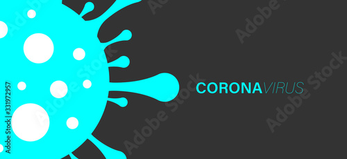 einfache Vektorgrafik Coronavirus