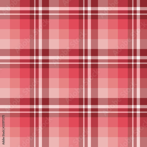 Seamless pattern in exquisite berry red and pink colors for plaid, fabric, textile, clothes, tablecloth and other things. Vector image.