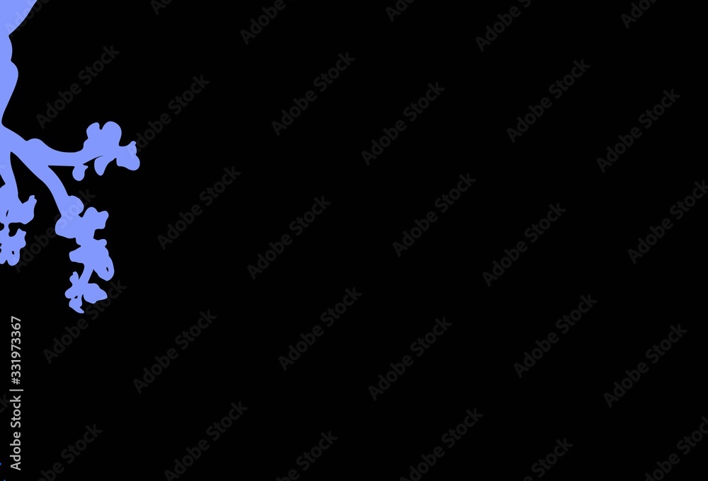 Dark Pink, Blue vector elegant background with sakura. Dark Pink, Blue vector elegant background with sakura.