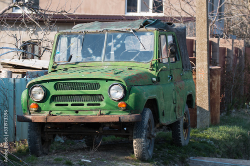  old soviet car green