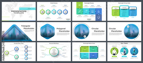 Collection of presentation templates