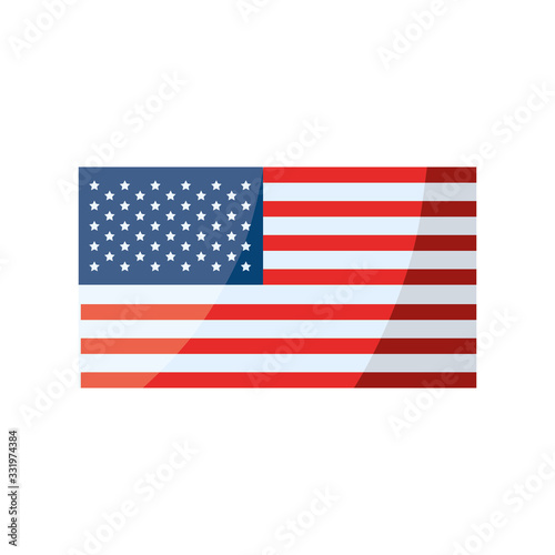 set of icons memorial day on white background