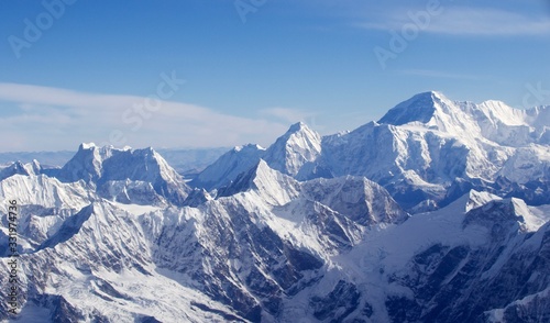 Scenic flight over Himalaya mountains, Nepal © Soldo76