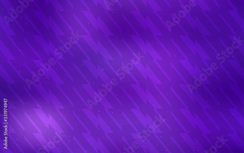 Light Purple vector background with stright stripes. Shining colored illustration with sharp stripes. Smart design for your business advert.