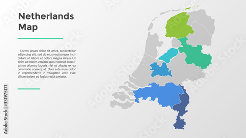 Netherlands map vector