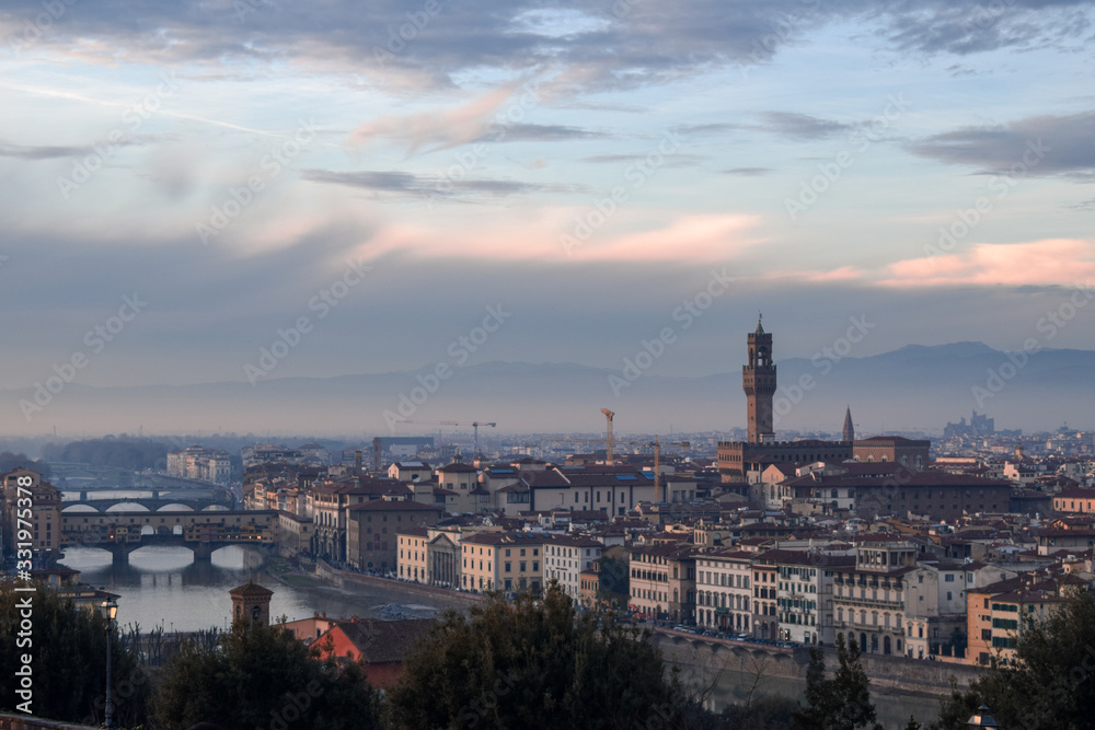 Florence at sunset, Piazzale Michelangelo
