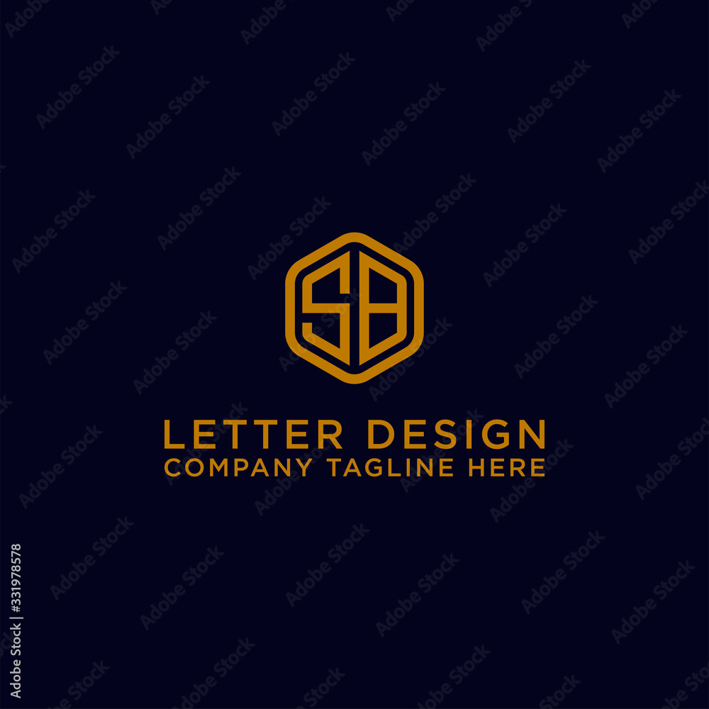 logo design inspiration for companies from the initial letters of the SB logo icon. -Vector logo design inspiration for companies from the initial letters of the SB logo icon. -Vector
