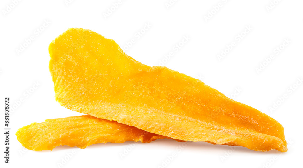 Dried mango closeup on a white. Isolated Dried mango closeup on a white. Isolated