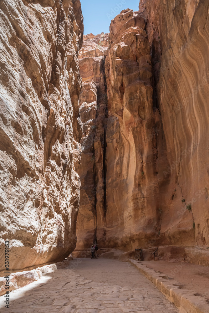 The main access to Petra, the Siq