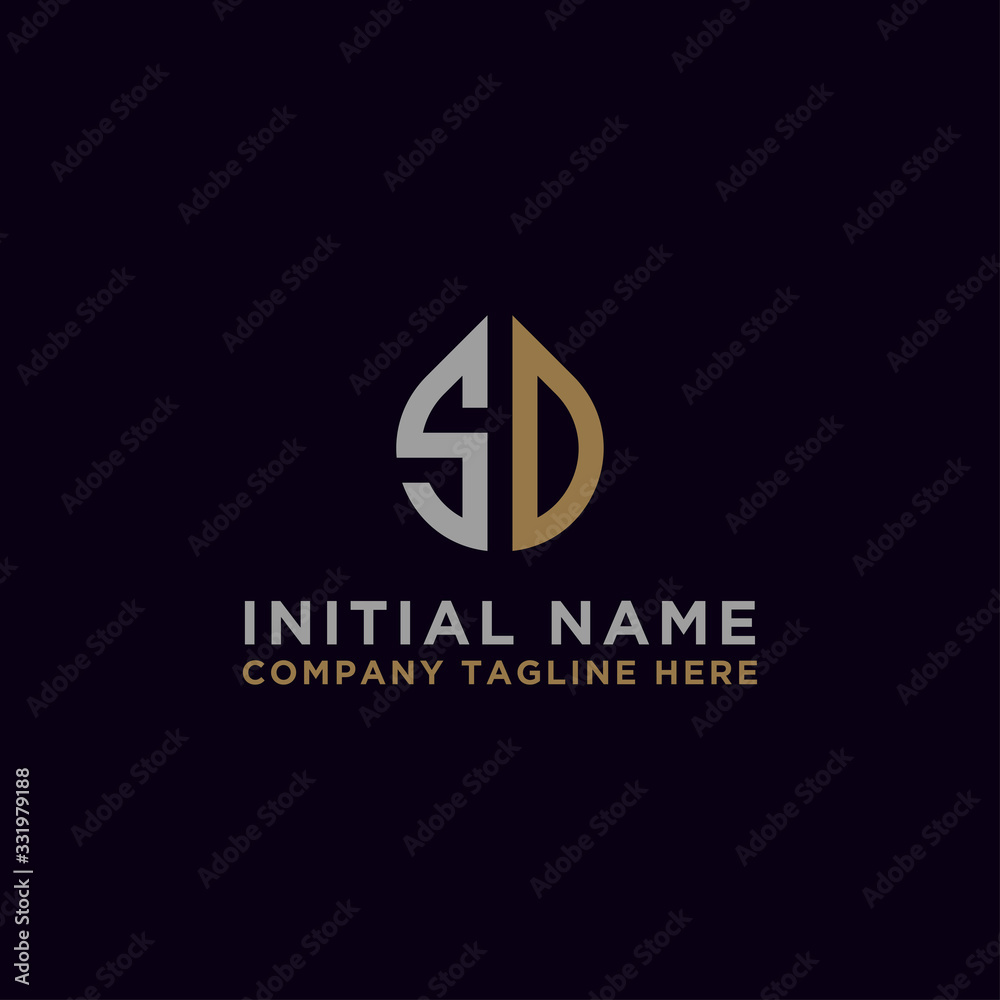 logo design inspiration for companies from the initial letters of the SD logo icon. -Vector logo design inspiration for companies from the initial letters of the SD logo icon. -Vector