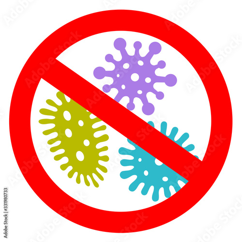 Stop virus vector sign