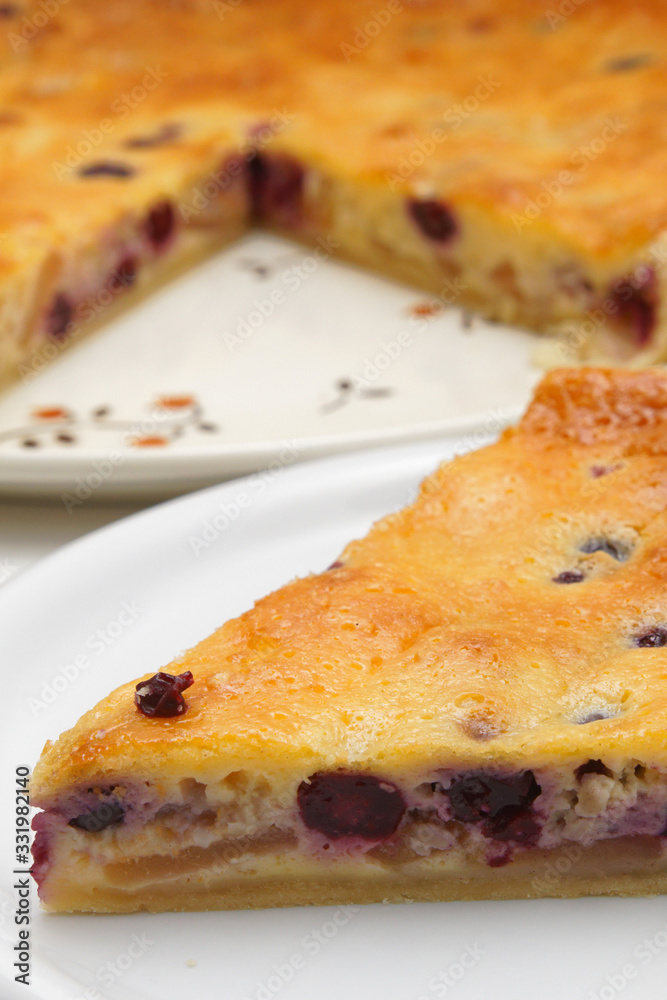 Tarte with apple and blueberries Tarte with apple and blueberries