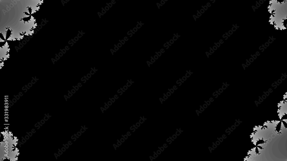Fototapeta premium Amazing gray black fractal abstract background,Creative fractal abstract