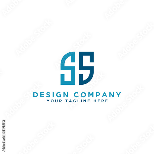 logo design inspiration for companies from the initial letters of the SS logo icon. -Vector