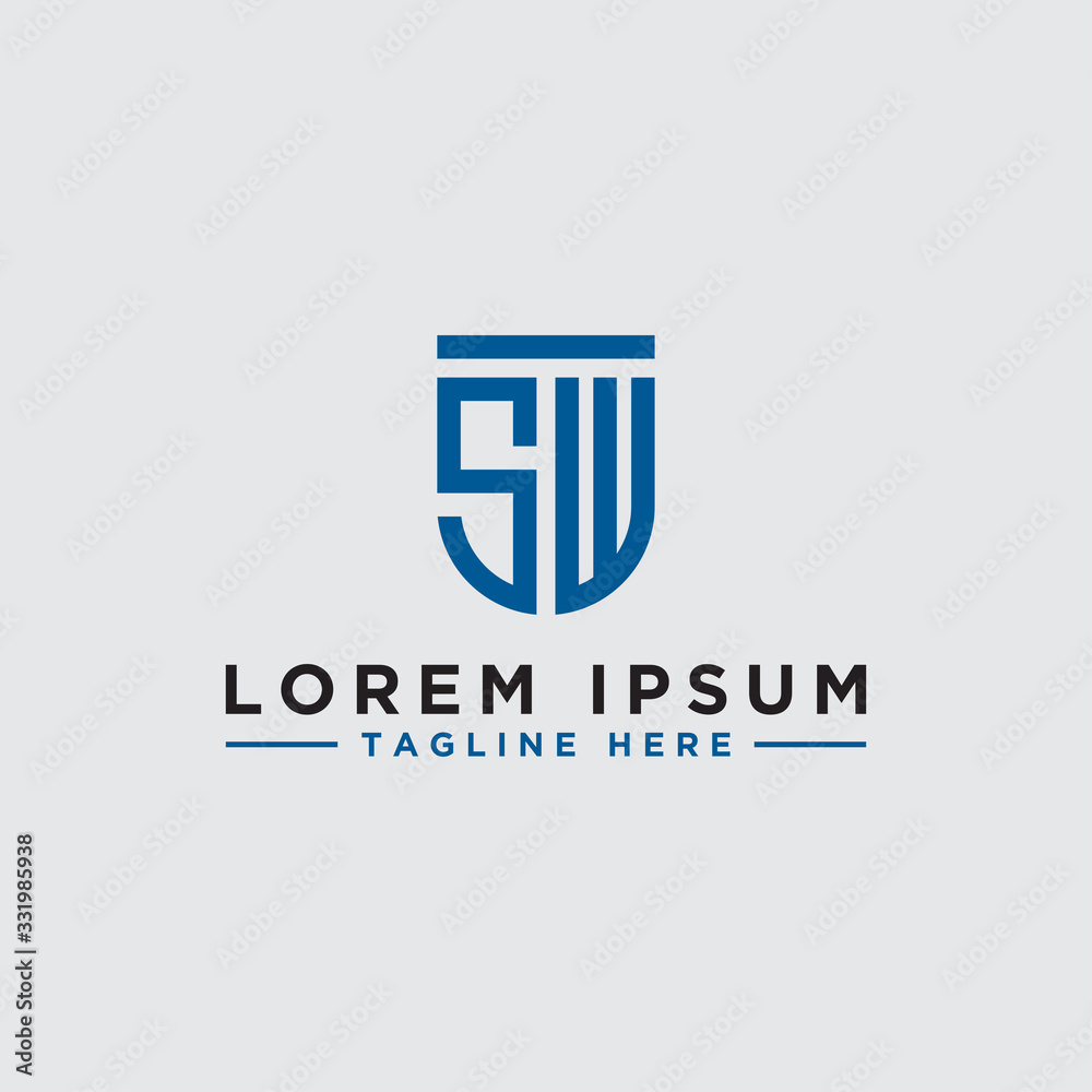 logo design inspiration for companies from the initial letters of the SW logo icon. -Vector logo design inspiration for companies from the initial letters of the SW logo icon. -Vector