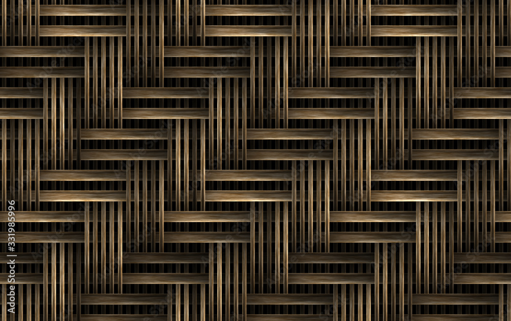 weaved basket wood