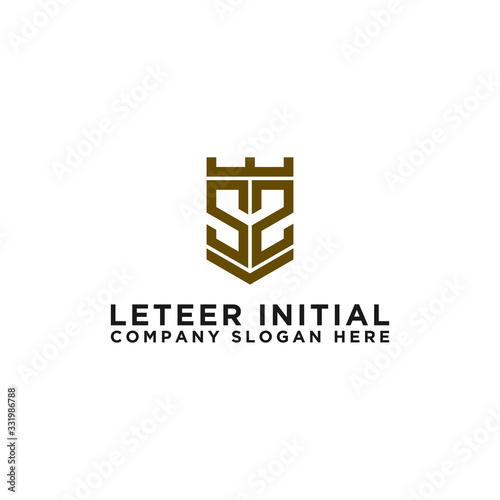 logo design inspiration for companies from the initial letters of the SZ logo icon. -Vector