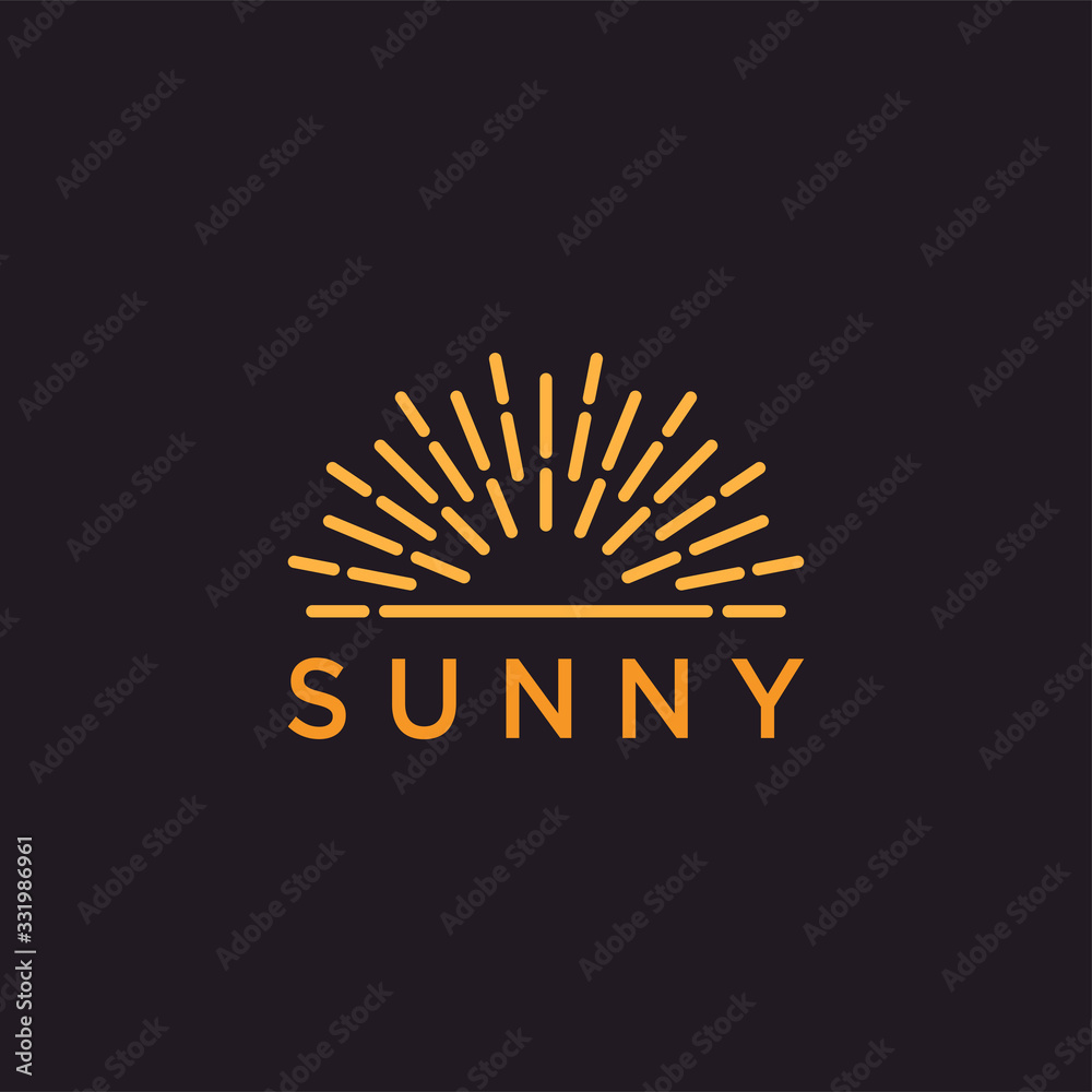 Fototapeta premium Sun burst design logo icon - Vector