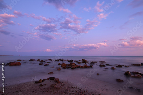 Fototapeta Naklejka Na Ścianę i Meble -  Sunset sky color of the Mediterranean