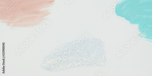 White sparkle paint stroke