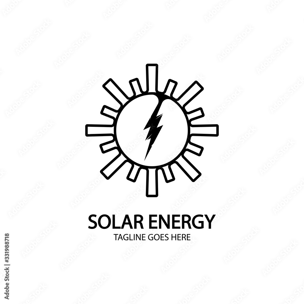 Solar energy panel and sun icon isolated on white background Solar energy panel and sun icon isolated on white background