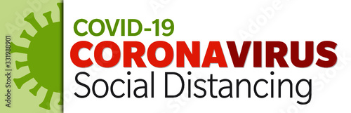 Covid-19 Coronavirus Social Distancing Graphic