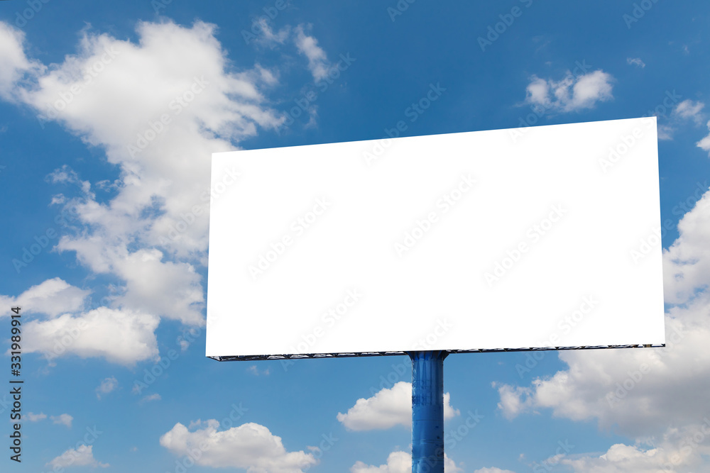 Blank billboard for new advertisement Blank billboard for new advertisement