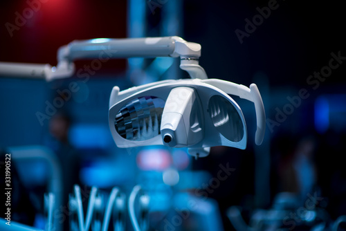 dental lamp blue tinted, smart dental concept