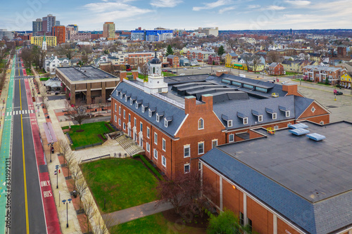 Aerial of Rutgers New Brunswick New Jersey photo