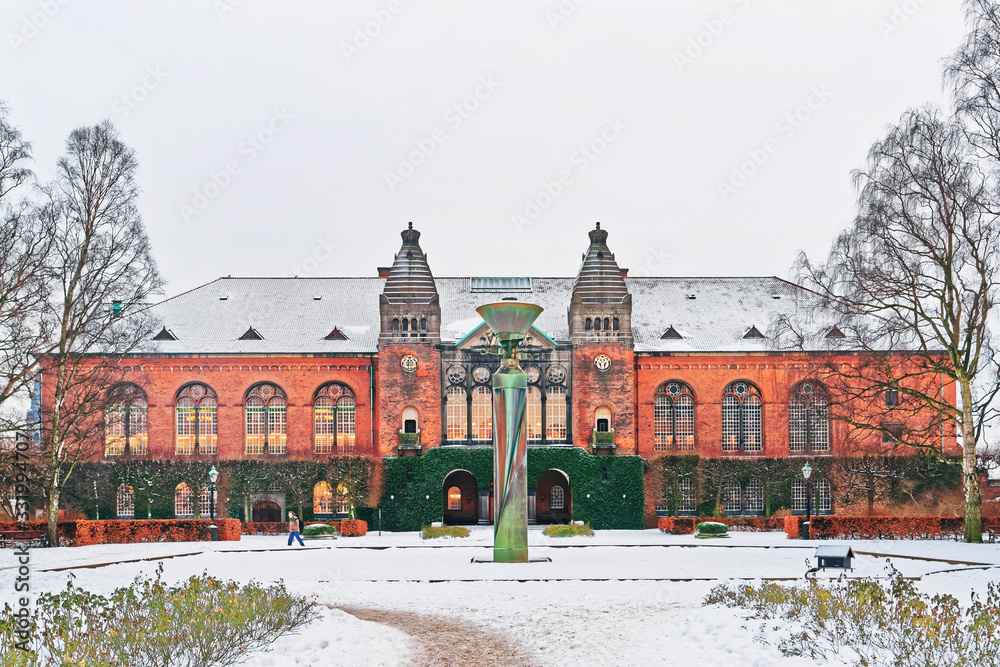 Royal Library in Copenhagen in winter