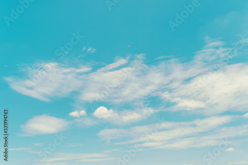 Blue sky and clouds background © pushish images