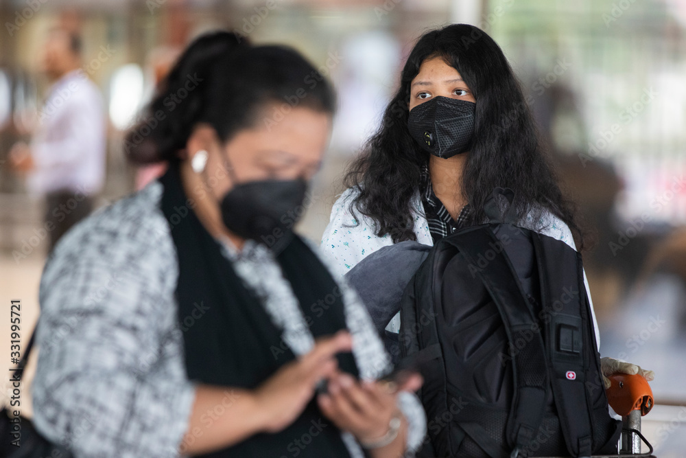 People wear face mask to get protection from coronavirus. People wear face mask to get protection from coronavirus.