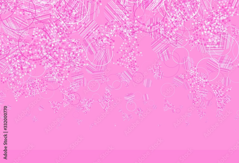 Light Pink vector background with polygonal style with circles. Light Pink vector background with polygonal style with circles.