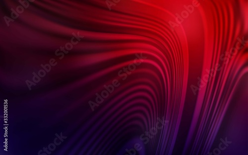 Dark Blue, Red vector texture with bent lines. Brand new colorful illustration in simple style. Abstract style for your business design.