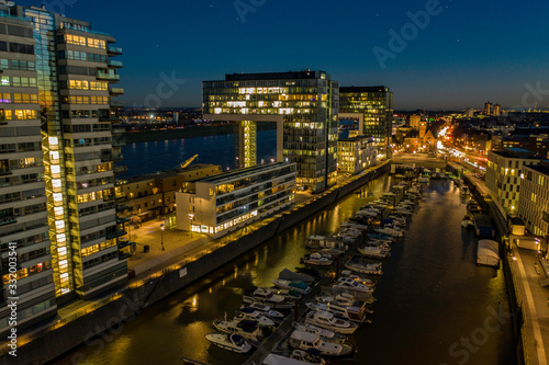 Cologne city at night  Germany