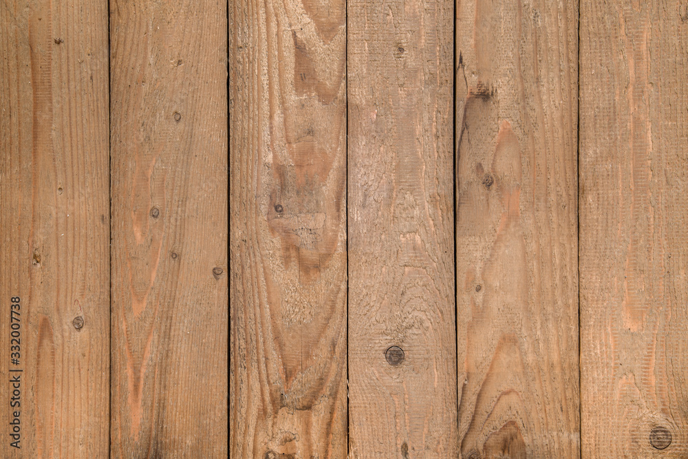 Fototapeta premium Wood background. Natural vertical planks - pattern wood background texture and copy space. Flat layout - Image.