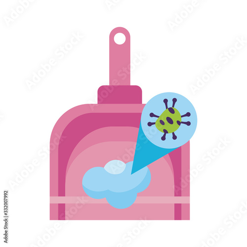 picker tool clean with covid particle detaild style