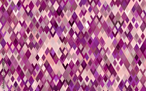 Light Pink vector modern geometrical background. Abstract template. Geometric pattern in square style with gradient.