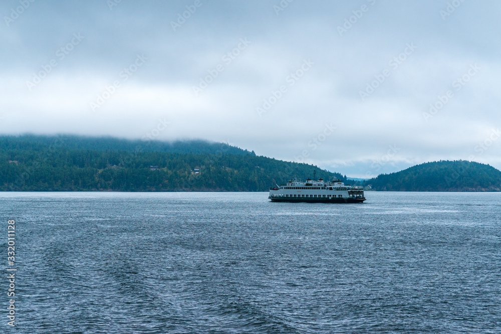 Ferry in the Fog